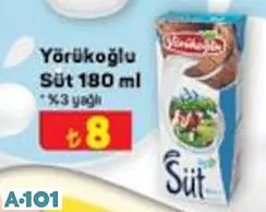 YÖRÜKOĞLU SÜT 180 ML YÖRÜKOĞLU SÜT 180 ML